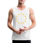 "12-Stars" - Men’s Premium Tank Top - white