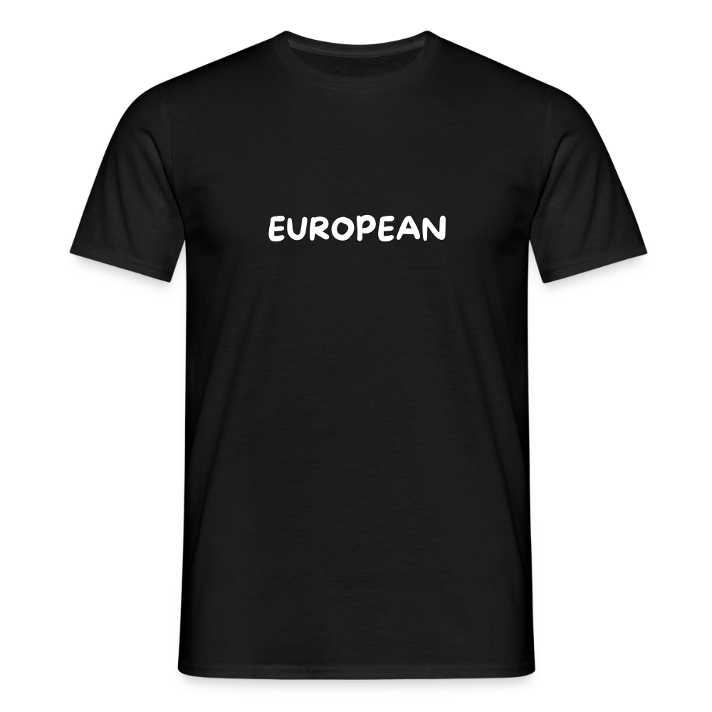 "EUROPEAN" Männer T-Shirt - black