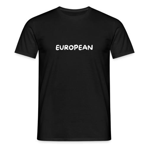 "EUROPEAN" Männer T-Shirt - black