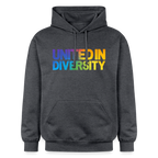 Gildan Unisex Softstyle® Midweight Hoodie  - "United in Diversity - LGBTQ" - dark heather grey