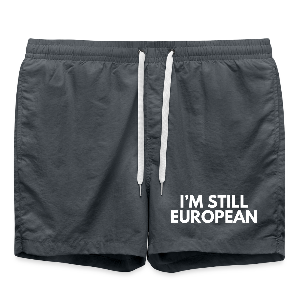 "I'M STILL EUROPEAN" - Badeshorts - anthracite