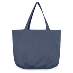 "12-stars-mini" - Vintage-Washed Shopper - vintage denim