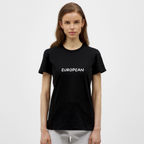 "EUROPEAN" - Frauen T-Shirt - black