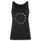 Women’s Premium Tank Top - "12 Stars - LGBTQ" - charcoal grey