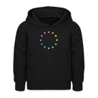 Kids Hoodie - "12 Stars - LGBTQ" - black