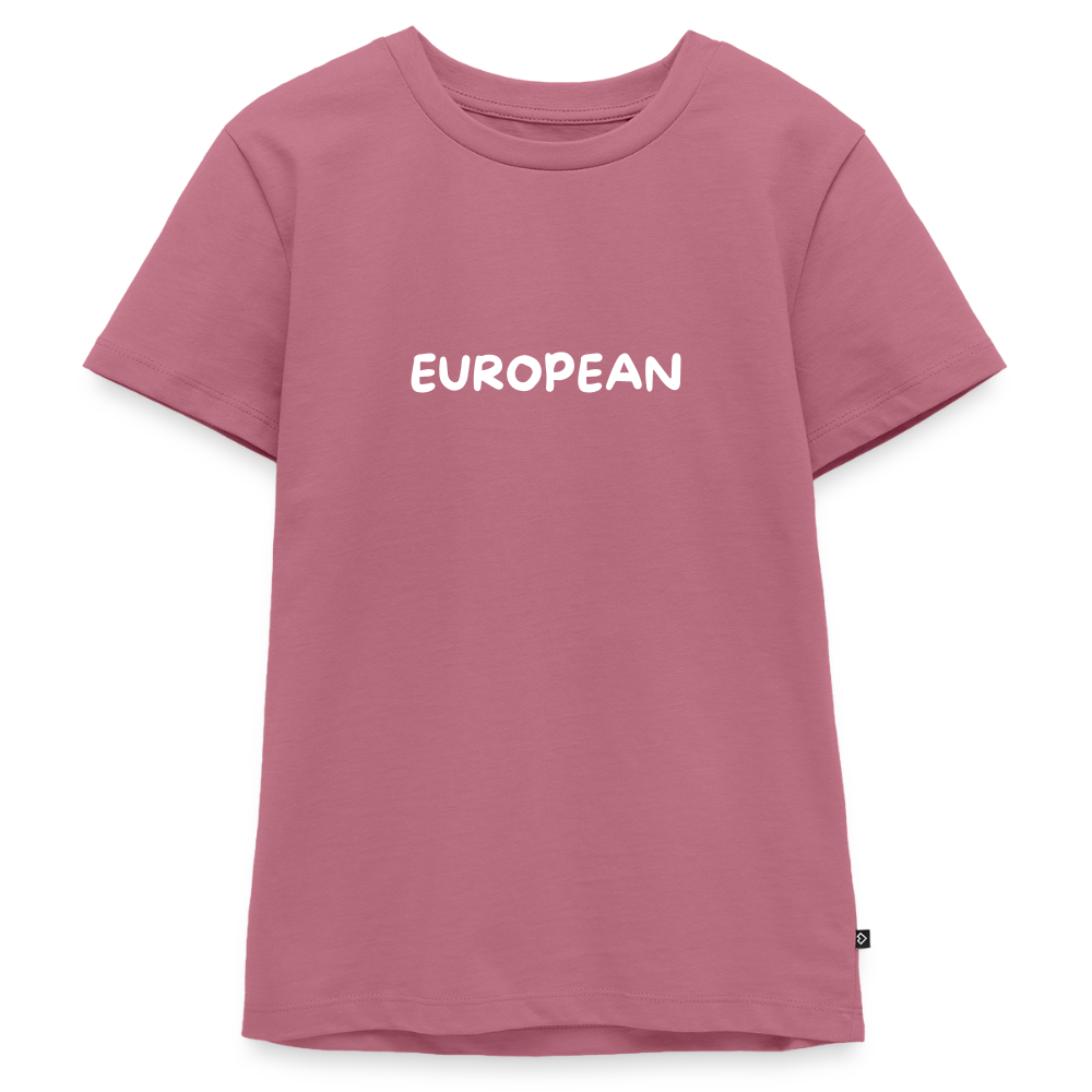 "EUROPEAN" - Teenager Premium T-Shirt - mauve
