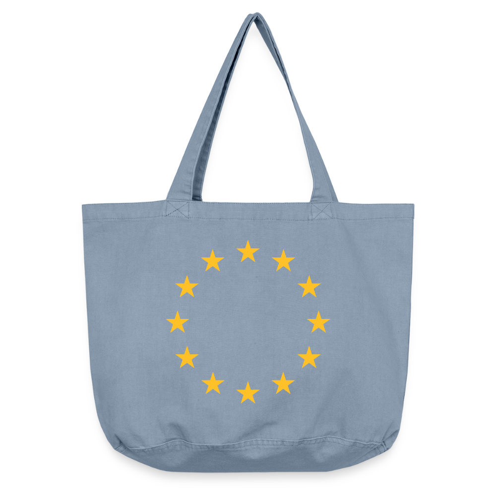 "12-Stars" - Vintage-washed Shopper - Vintage Blue