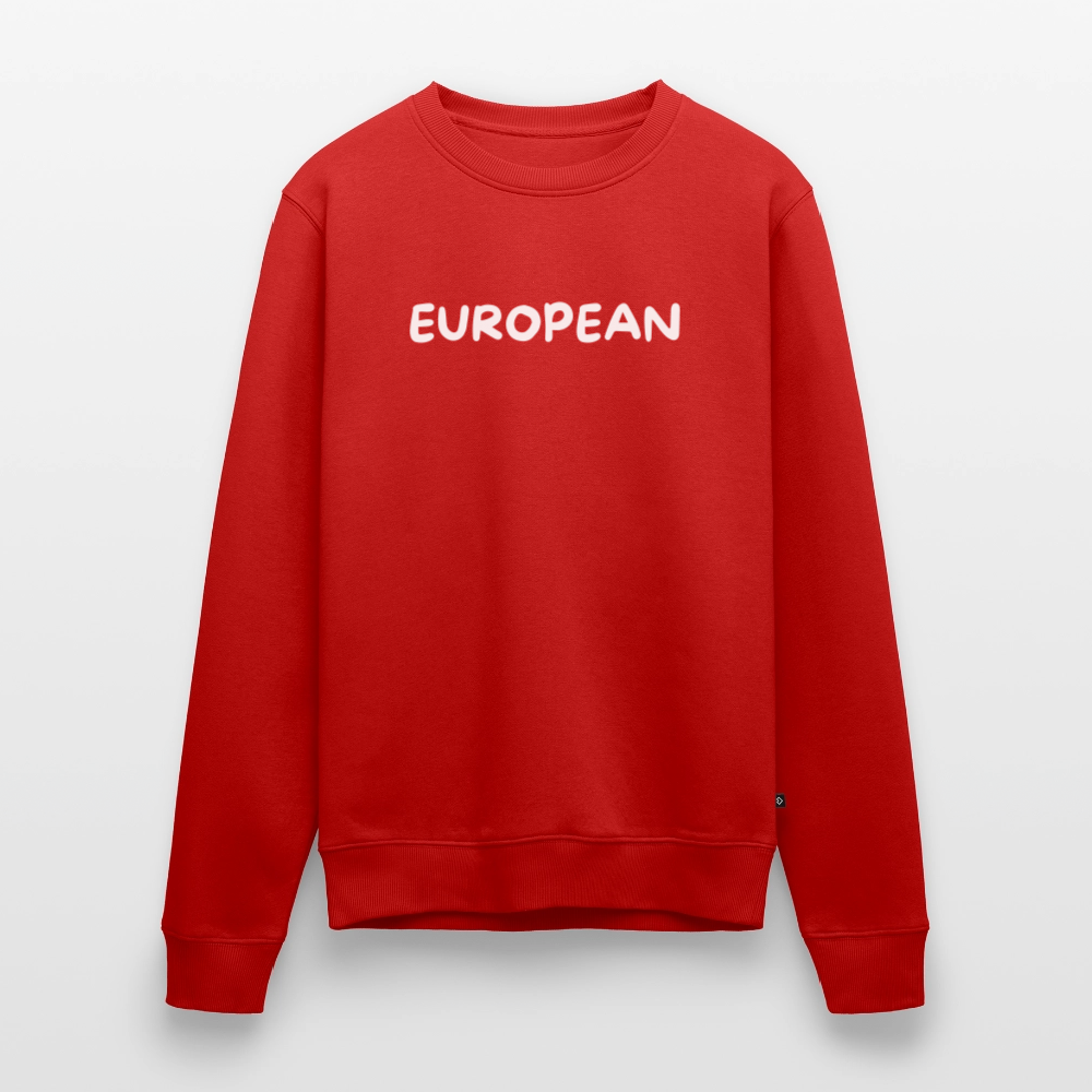 "EUROPEAN" - Männer Premium Pullover - red