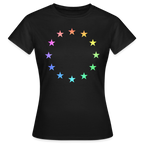 Women's T-Shirt - "12 Stars - LGBTQ" - black