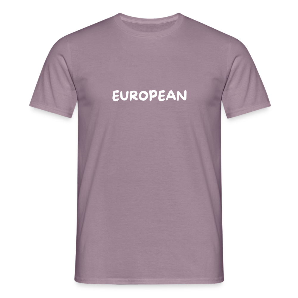 "EUROPEAN" Männer T-Shirt - purple-grey 