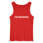 "I'M EUROPEAN" - Gildan Männer Tank Top - red