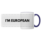 "I'M EUROPEAN" - Tasse - white/cobalt blue