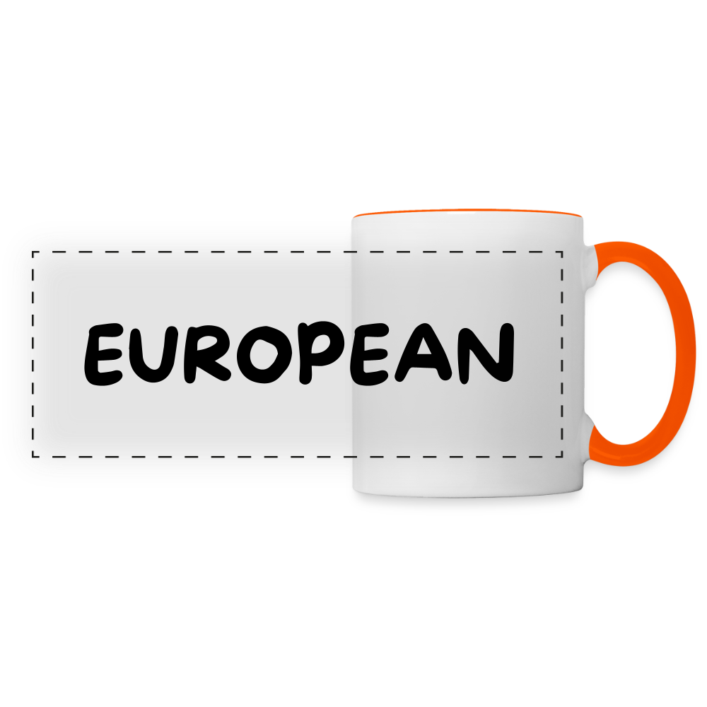 "EUROPEAN" - Tasse - white/orange