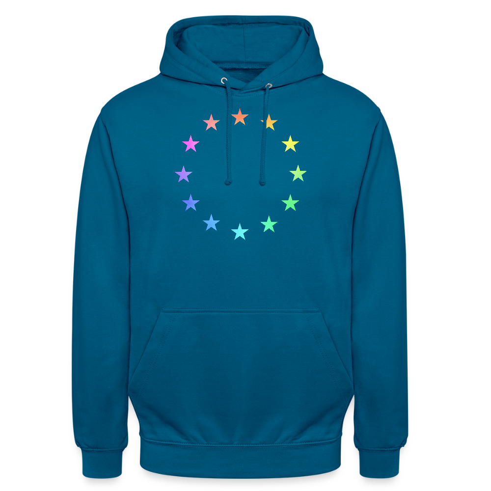 Unisex Hoodie - "12 Stars - LGBTQ" - deep sea blue 