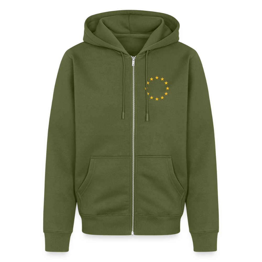 "12-stars-mini" - Männer Premium Kapuzenjacke - khaki