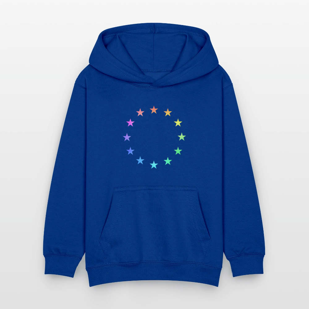 Kids Hoodie - "12 Stars - LGBTQ" - bright royal