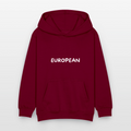 "EUROPEAN" - Kinder Hoodie - bordeaux