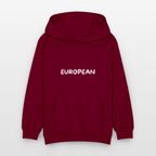 "EUROPEAN" - Kinder Hoodie - bordeaux