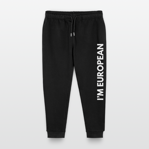 "I'M EUROPEAN" - Stanley/Stella Teenager Bio Jogginghose Mini Mover - black