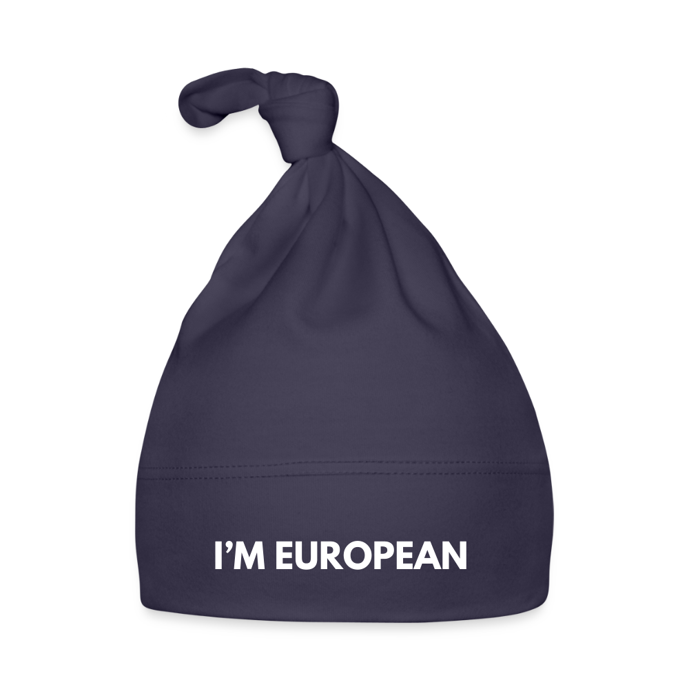"I'M EUROPEAN" - Baby Mütze - navy