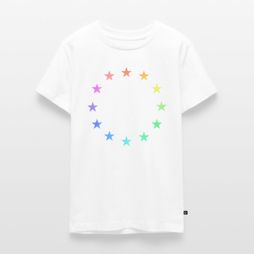 Teenager Premium T-Shirt - "12 Stars - LGBTQ" - white