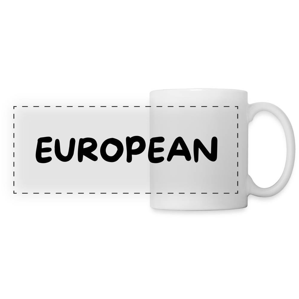 "EUROPEAN" - Tasse - white