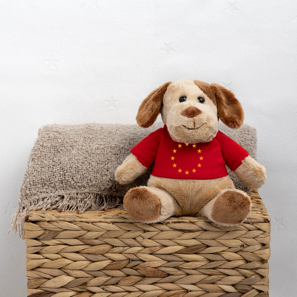 "12-Stars" - MiniFeet® Dog Helge - red