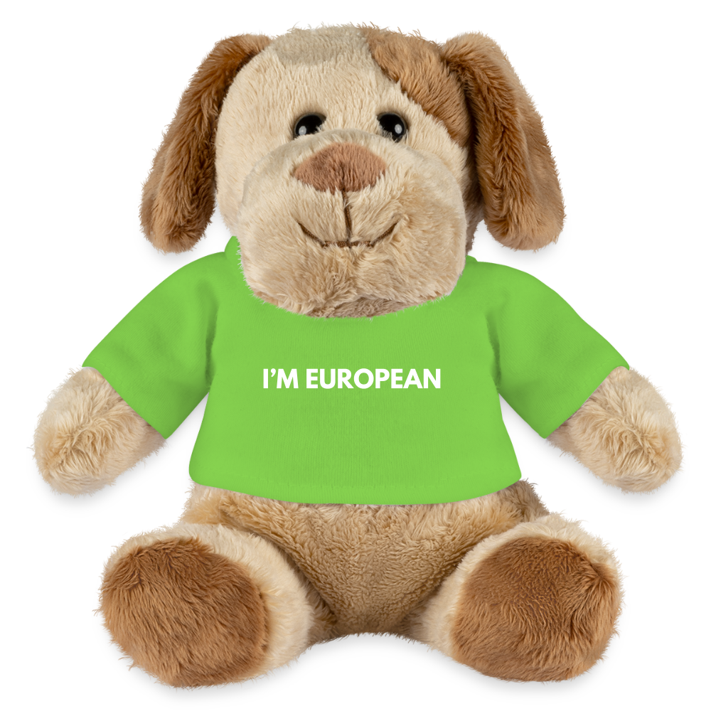 "I'M EUROPEAN" - MiniFeet® Hund Helge - light green