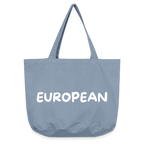 "EUROPEAN" - Vintage-Washed Shopper - Vintage Blue