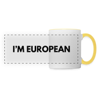 "I'M EUROPEAN" - Tasse - white/yellow