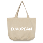 "EUROPEAN" - Vintage-Washed Shopper - vintage sand 