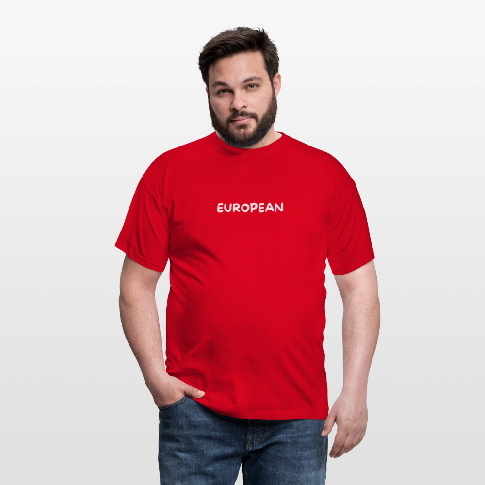 "EUROPEAN" Männer T-Shirt - red