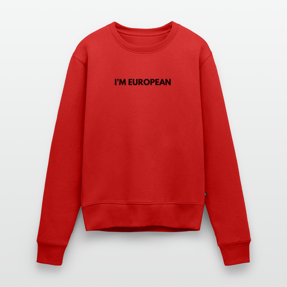 "I'M EUROPEAN" Frauen Premium Pullover - red