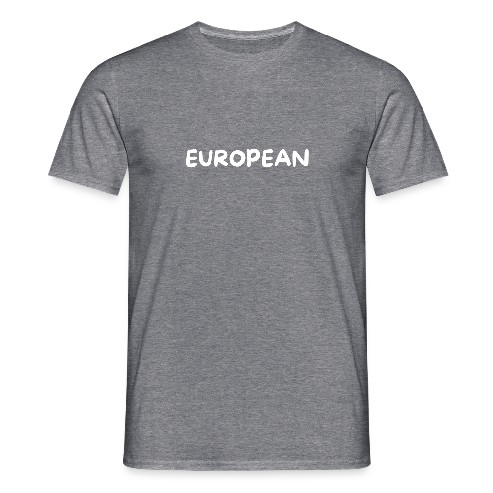 "EUROPEAN" Männer T-Shirt - graphite heather