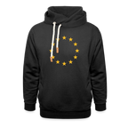 "12-Stars" - Shawl Collar Hoodie - black