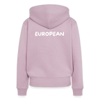 "EUROPEAN" - Frauen Premium Kapuzenjacke - dusky pink