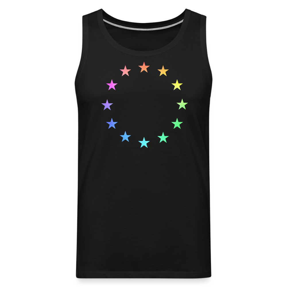 Men’s Premium Tank Top - "12 Stars - LGBTQ" - black