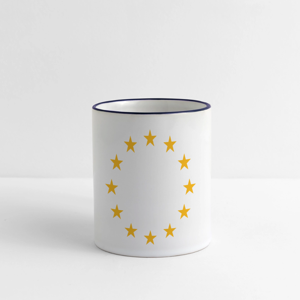"12-Stars" - Mug - white/cobalt blue