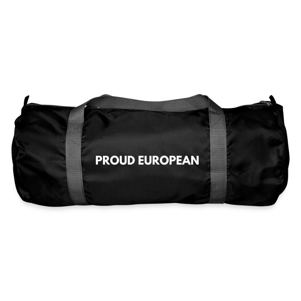 "PROUD EUROPEAN" - Sporttasche - black