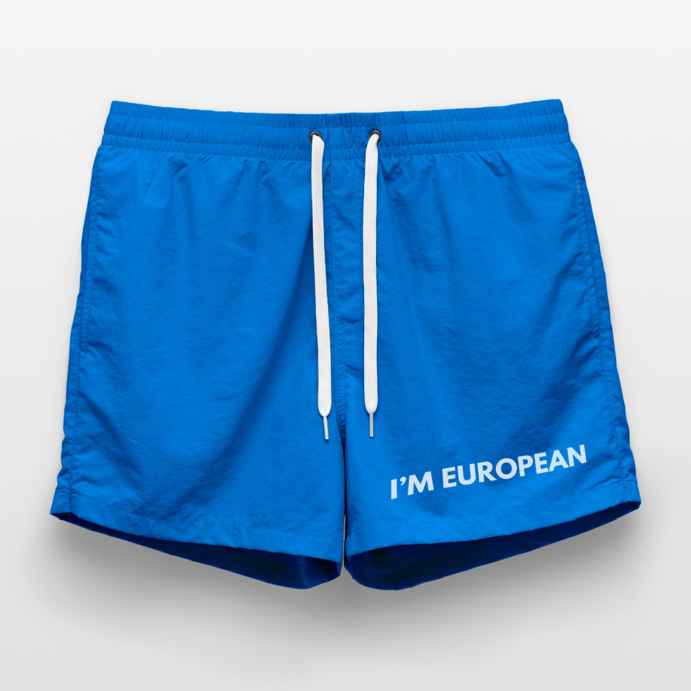 "I'M EUROPEAN" - Badeshorts - cobalt blue