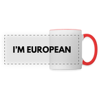 "I'M EUROPEAN" - Tasse - white/red
