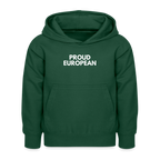"PROUD EUROPEAN" - Kinder Hoodie - bottle green