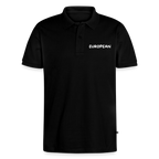 "EUROPEAN" - Männer Premium Bio Polo Shirt - black