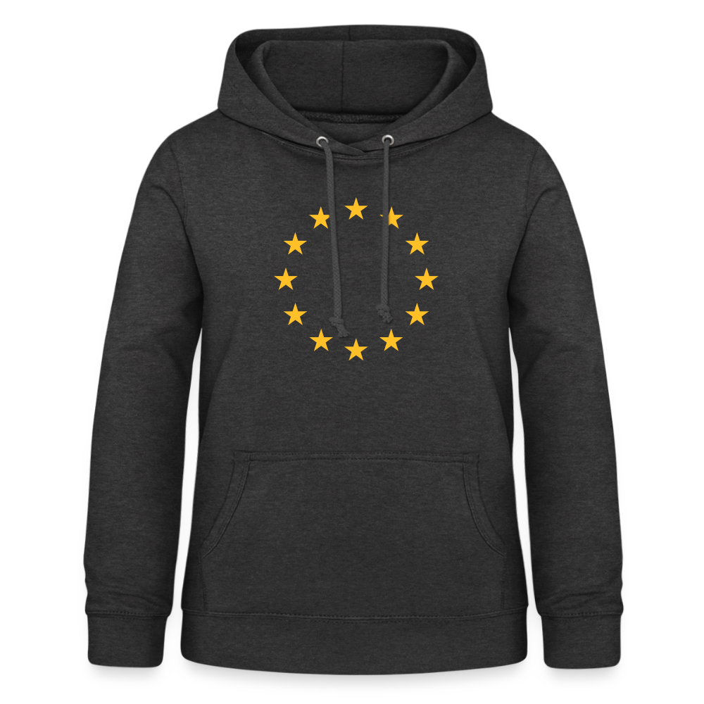 "12-Stars" - Women's Hoodie - charcoal grey