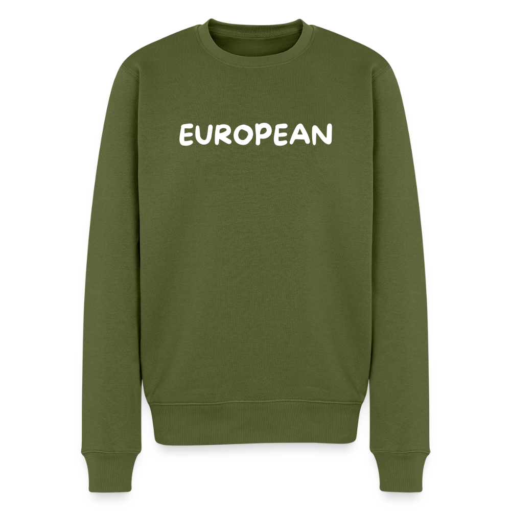 "EUROPEAN" - Männer Premium Pullover - khaki