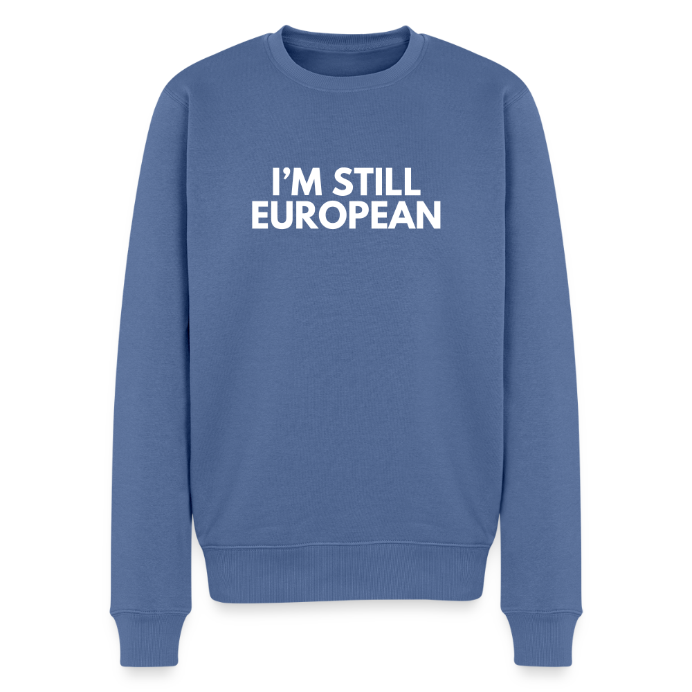"I'M STILL EUROPEAN" - Männer Premium Pullover - stone blue