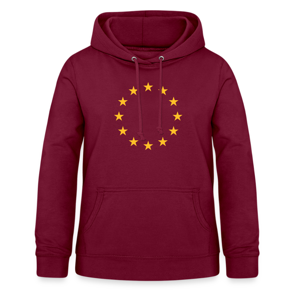 "12-Stars" - Women's Hoodie - bordeaux