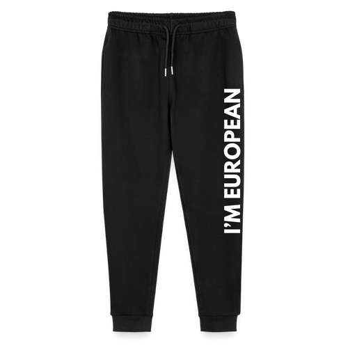 "I'M EUROPEAN" - Stanley/Stella Teenager Bio Jogginghose Mini Mover - black