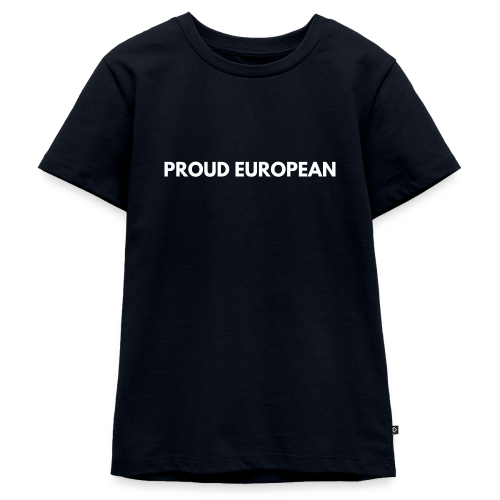 "PROUD EUROPEAN" - Teenager Premium T-Shirt - navy