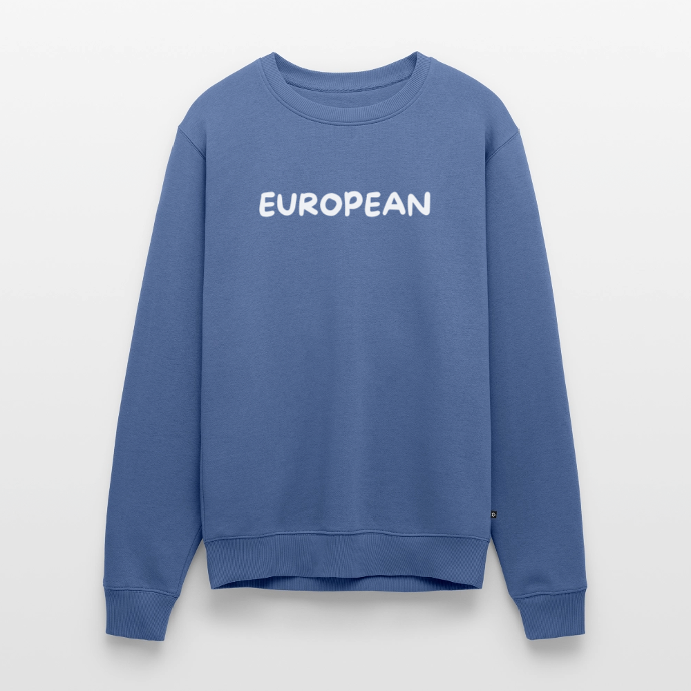 "EUROPEAN" - Männer Premium Pullover - stone blue